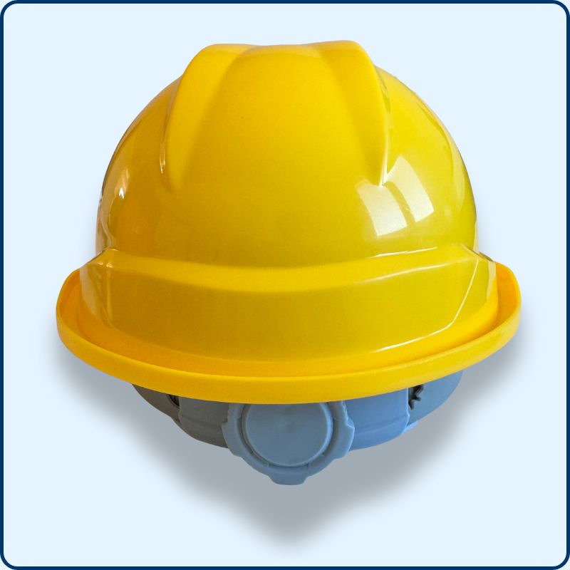 Casque de Chantier | Jugulaire | Jaune | Polyéthylène