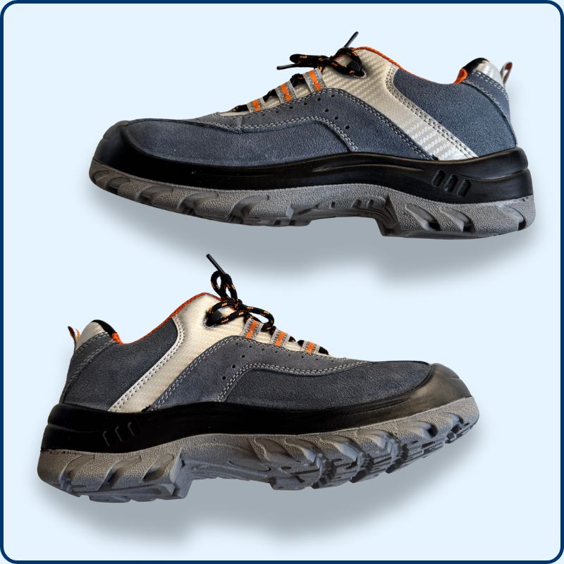 Chaussure de Sécurité | Basse | Bleue | Cuir