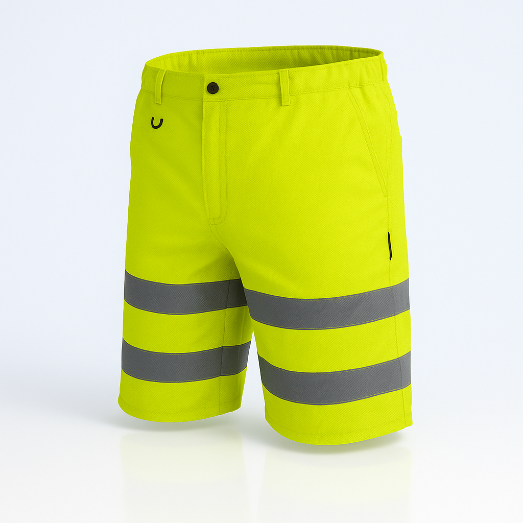 Short de Travail Haute Visibilité Jaune | FIRVDT1200102