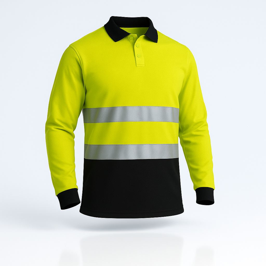 T-shirt Sécurité Manche Longue Jaune | FIRVDT1300104