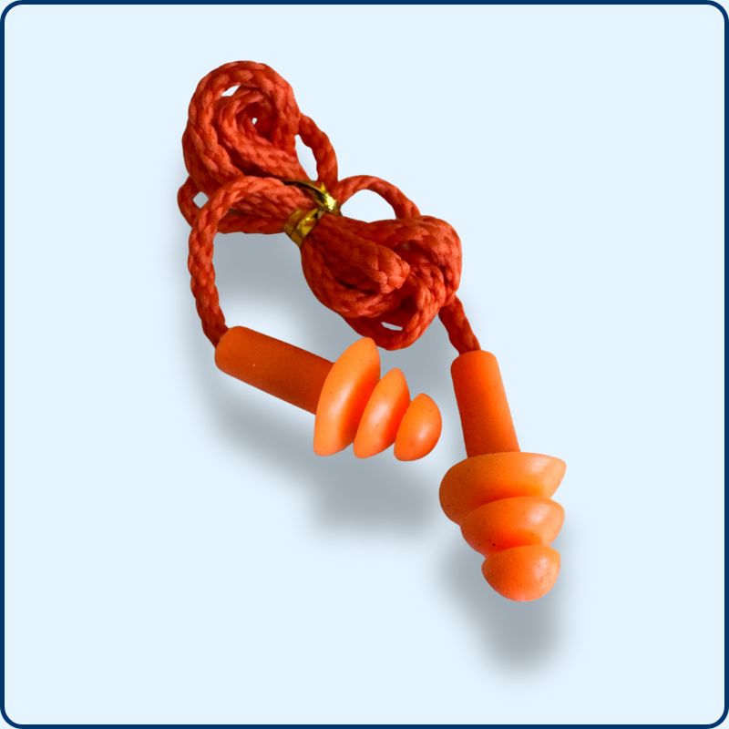 Bouchons Anti-bruit | Filaire | Silicone | Orange