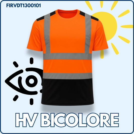 T-shirt de travail | Haute Visibilité | Bicolore