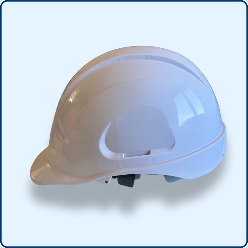Casque de Chantier | Jugulaire | Blanc | ABS