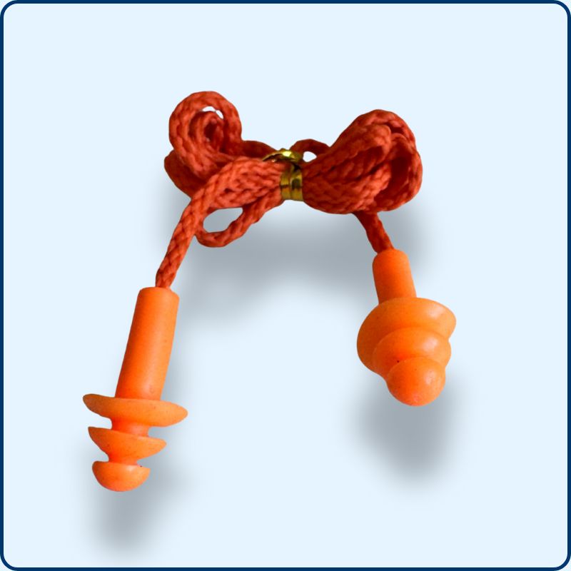 Bouchons Anti-bruit | Filaire | Silicone | Orange
