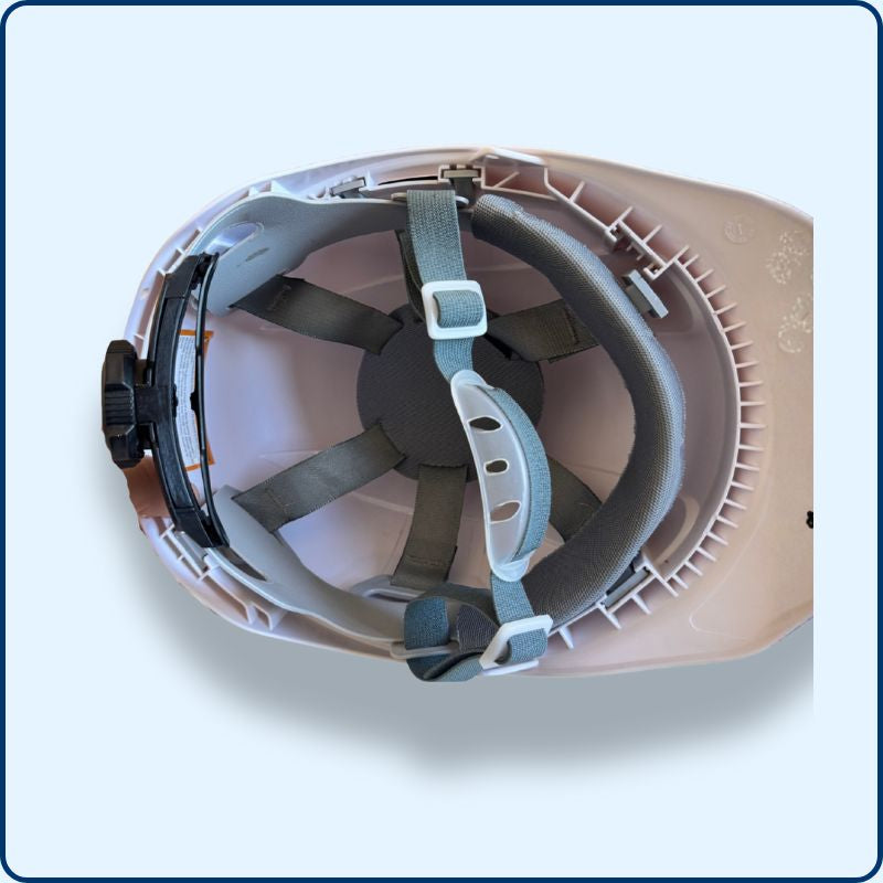 Casque de Chantier | Jugulaire | Blanc | ABS