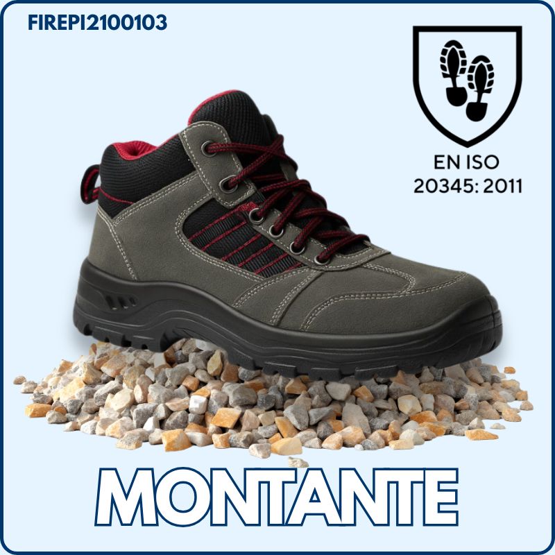 Chaussure de Sécurité | Montante | Verte | Cuir