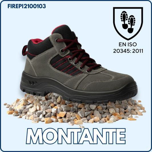 Chaussure de Sécurité | Montante | Verte | Cuir