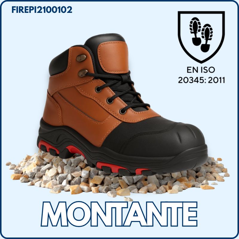 Chaussure de Sécurité | Montante | Cuire Nubuck | Marron