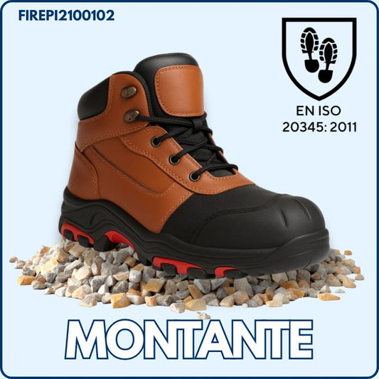 Chaussure de Sécurité | Montante | Cuire Nubuck | Marron