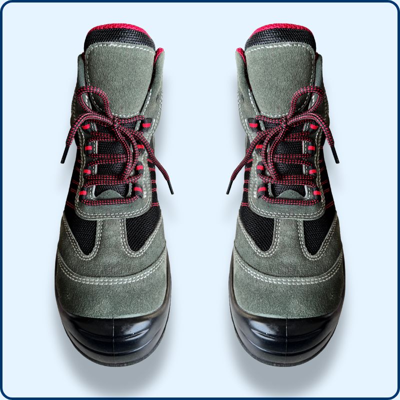 Chaussure de Sécurité | Montante | Verte | Cuir