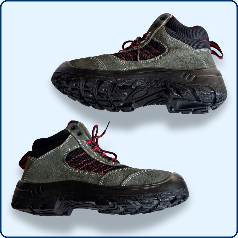 Chaussure de Sécurité | Montante | Verte | Cuir