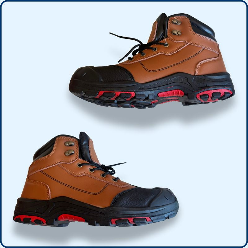 Chaussure de Sécurité | Montante | Cuire Nubuck | Marron