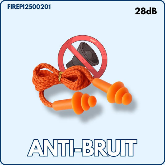 Bouchons Anti-bruit | Filaire | Silicone | Orange