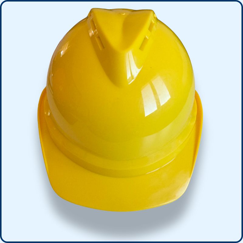Casque de Chantier | Jugulaire | Jaune | Polyéthylène