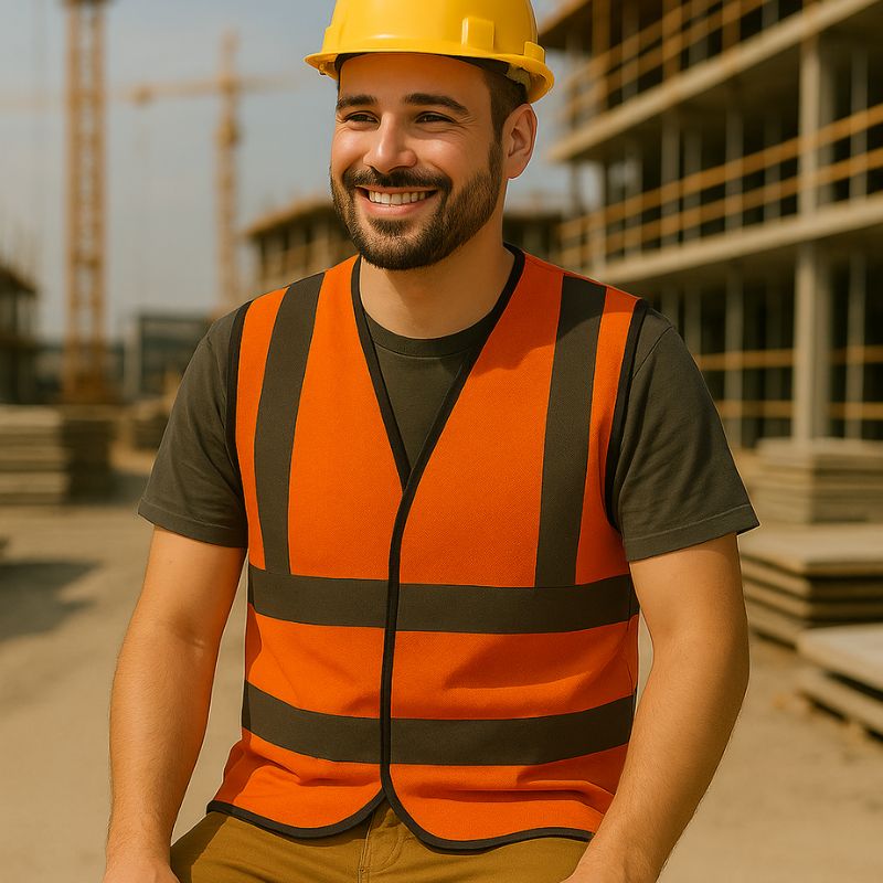 Gilet de Sécurité | 4 bandes | Orange | FIRVDT1400004