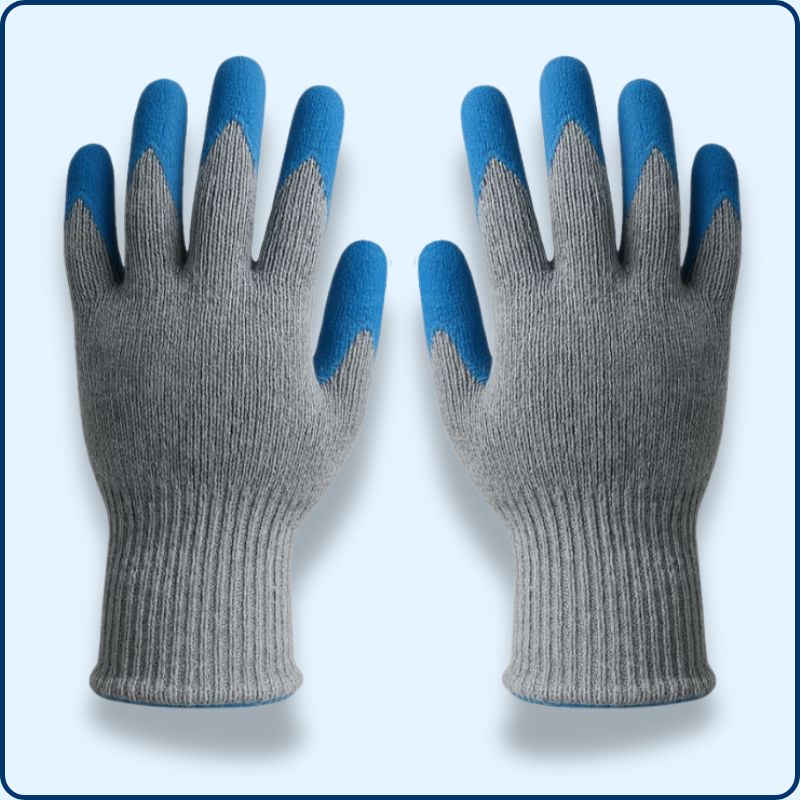 Gants de travail en latex bleu FIREPI2200301
