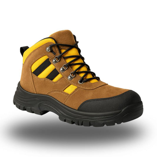 Chaussure de Sécurité Montante Marron & Jaune